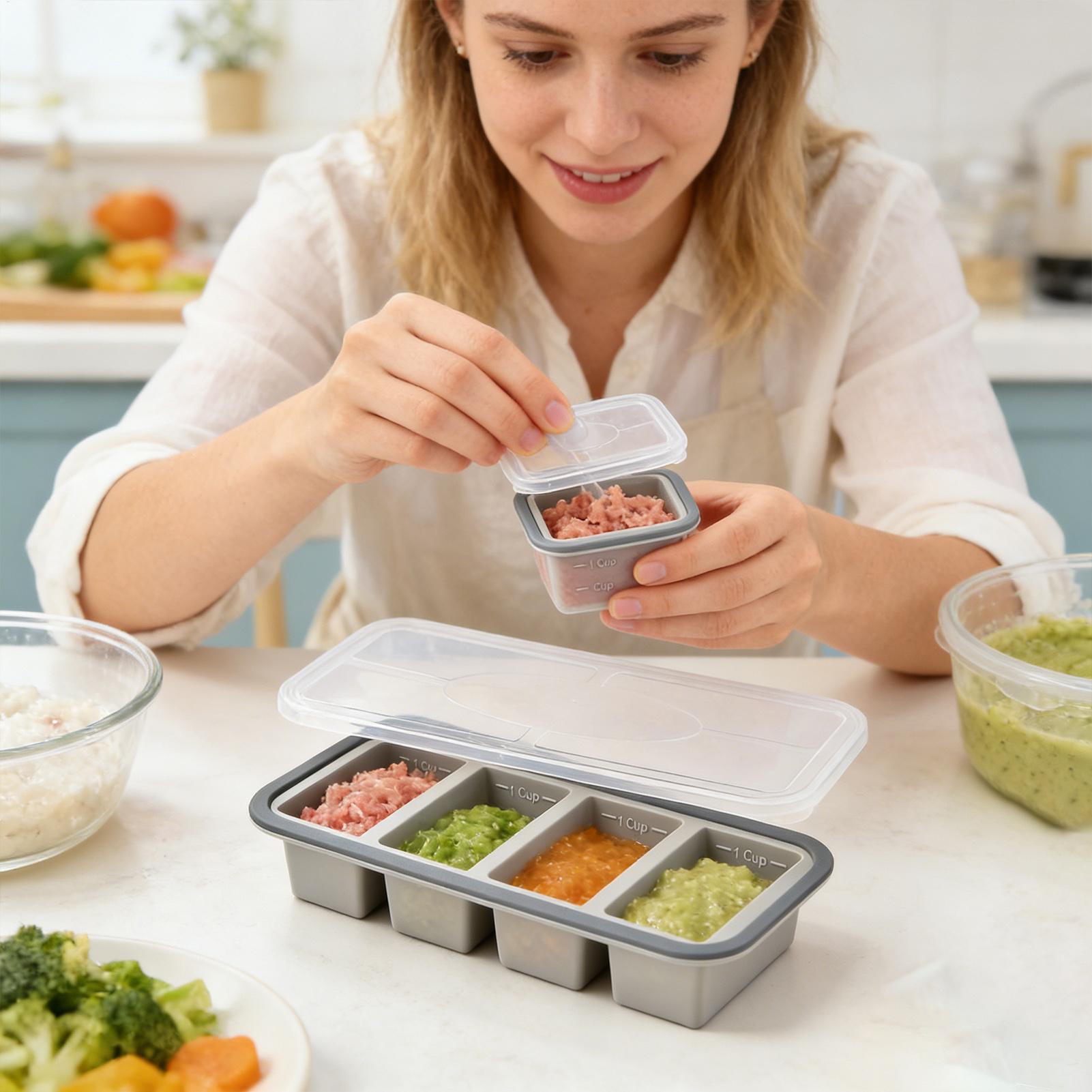 Silicone Freezer Molds Easy Re - Meal Prep Template 评论和价格