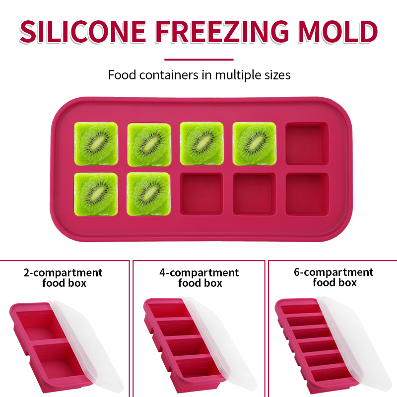 2 Or 3-Piece Silicone Freezer  - Meal Prep Template 评论和价格