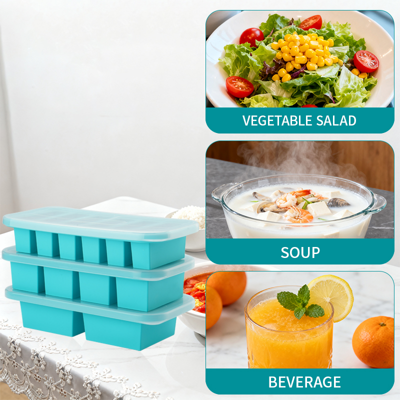 2 or 3-piece Silicone Freezer  - Meal Prep Template 评论和价格