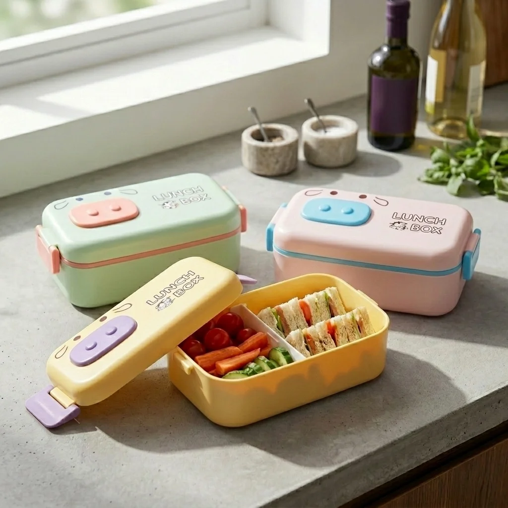 Microwavable Plastic Bento Box - Meal Prep Or Prep Meal 评论和价格