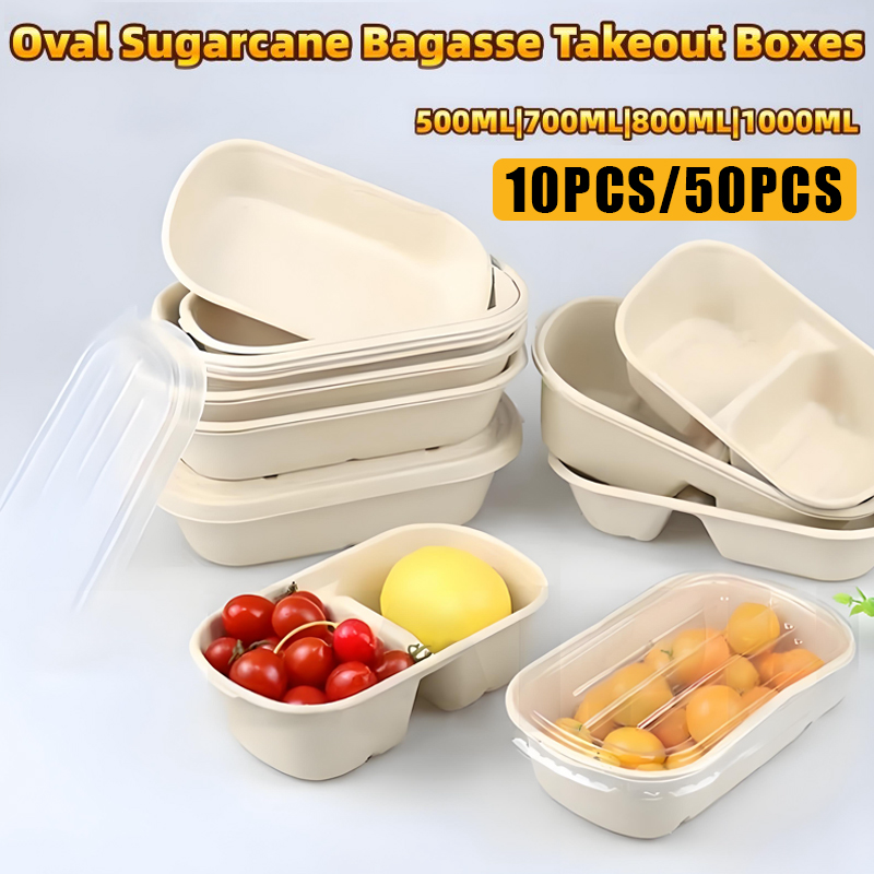 10/50PCS Disposable Takeaway B - Meal Prep Bowl 评论和价格