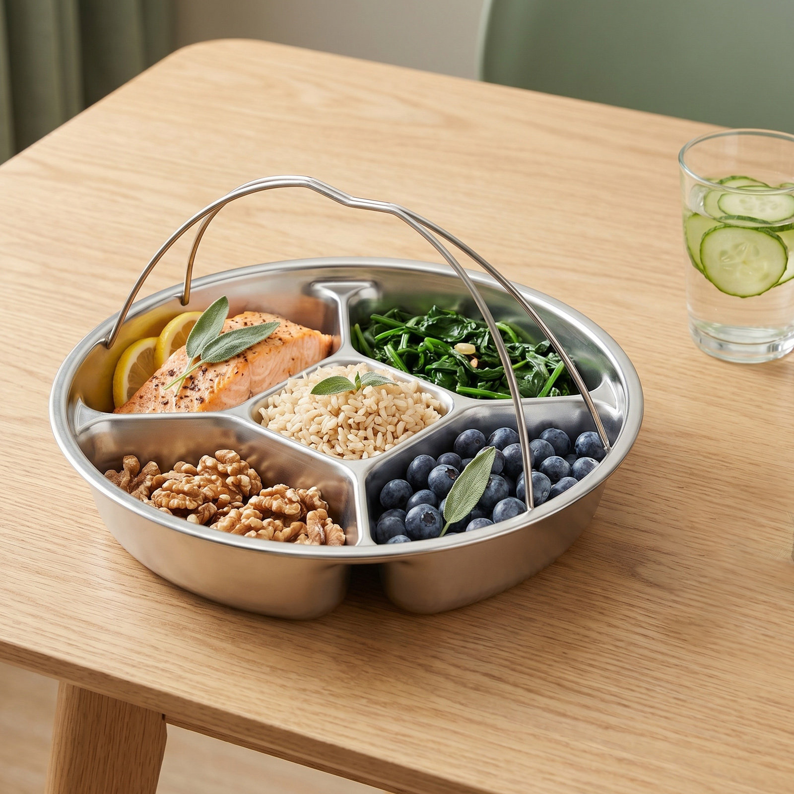Stainless Steel Portion Contro - Meal Prep Kitchen 评论和价格